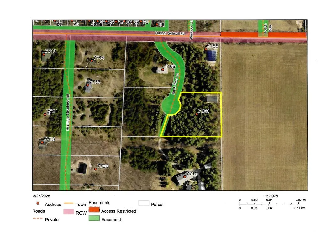7720 Rock Pine Ln, Egg Harbor, Wisconsin 54209, ,Unimproved Land,For Sale,Rock Pine Ln,144465