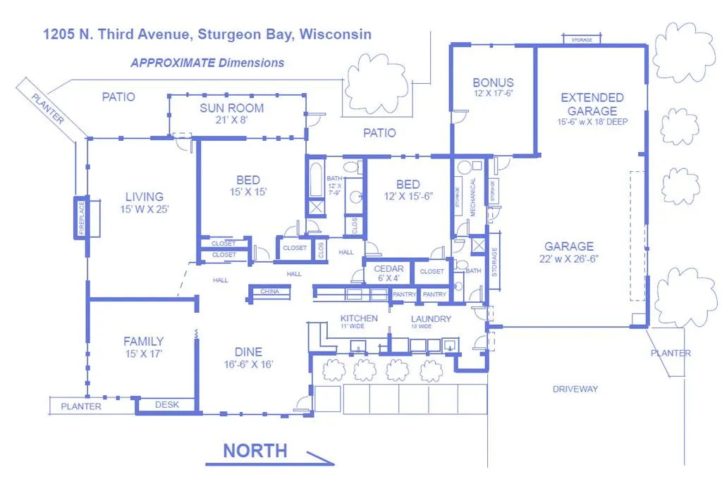 1205 N 3rd Ave, Sturgeon Bay, Wisconsin 54235, 2 Bedrooms Bedrooms, ,2 BathroomsBathrooms,Inland-Residential,For Sale,N 3rd Ave,144207