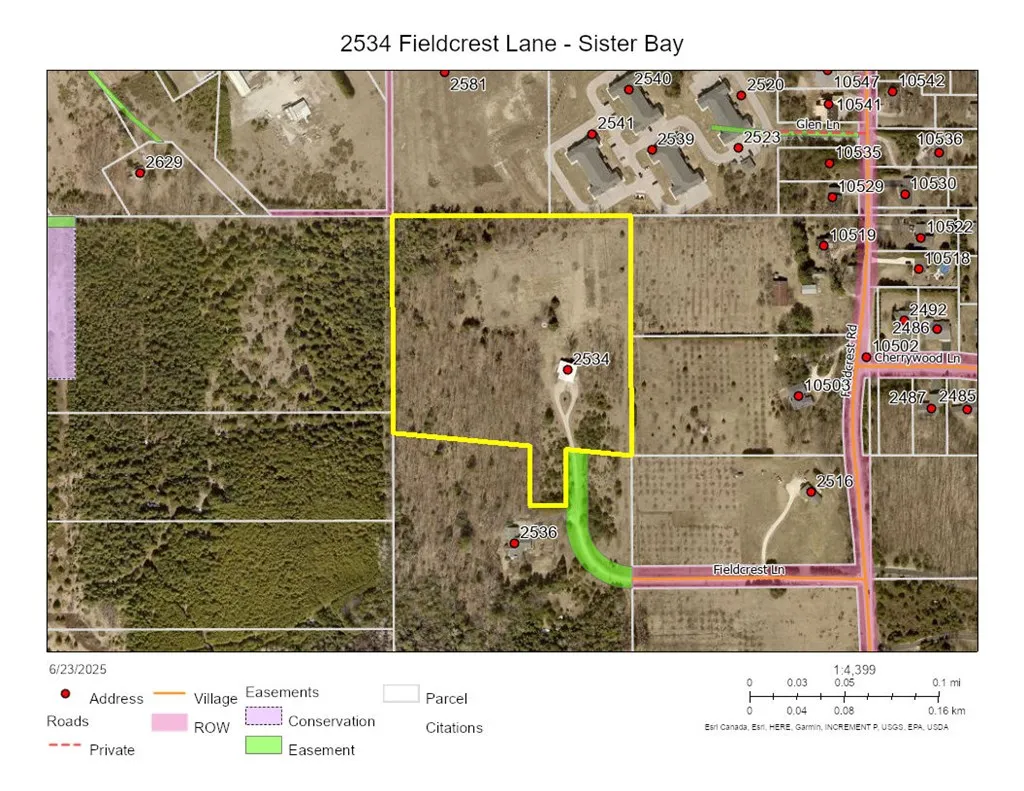 2534 Fieldcrest Ln, Sister Bay, Wisconsin 54234, ,Unimproved Land,For Sale,Fieldcrest Ln,144149