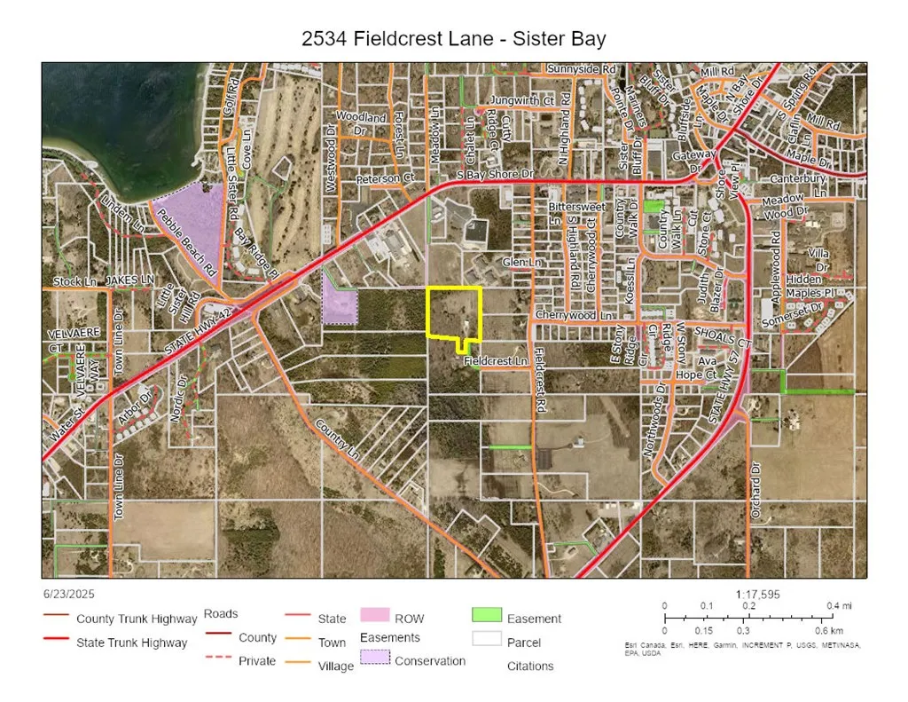 2534 Fieldcrest Ln, Sister Bay, Wisconsin 54234, ,Unimproved Land,For Sale,Fieldcrest Ln,144149