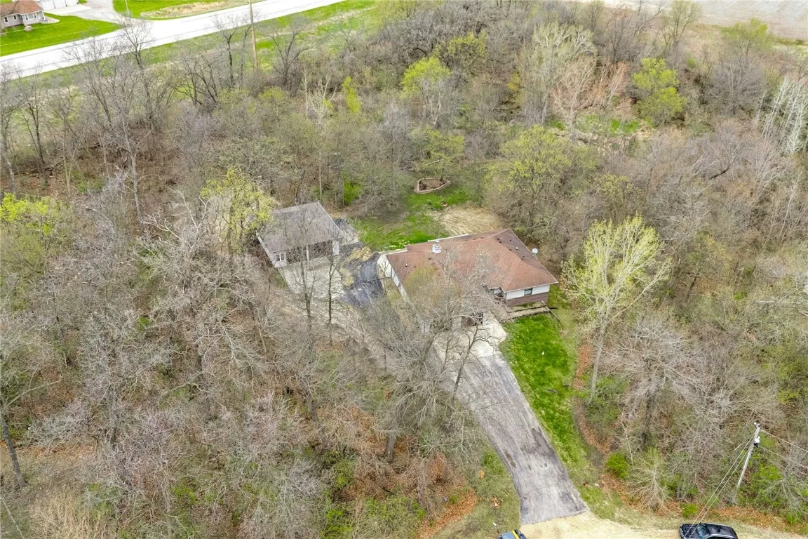 Driveway improvements not indicated in drone photos!
