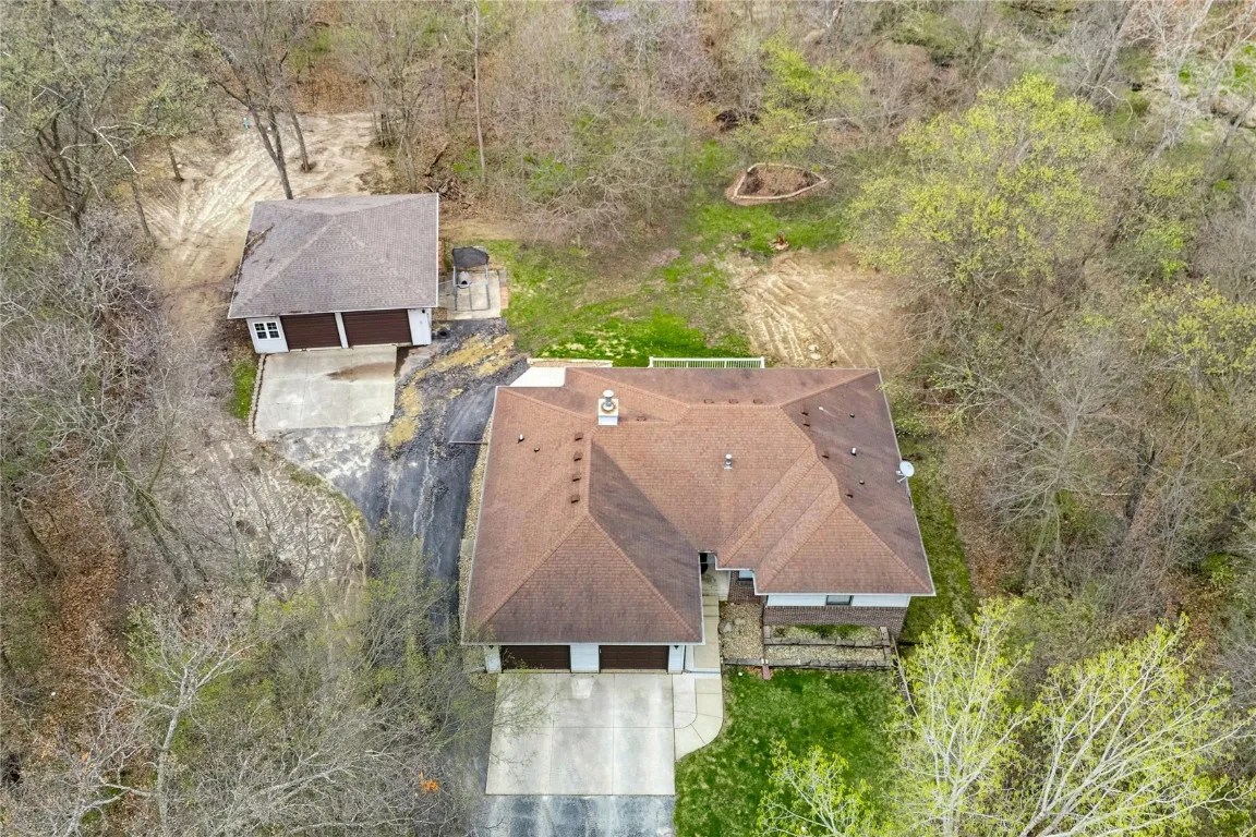 Driveway improvements not indicated in drone photos!
