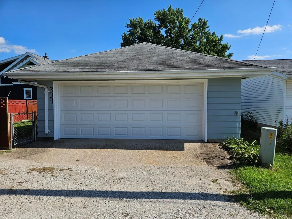 Garage from alley view