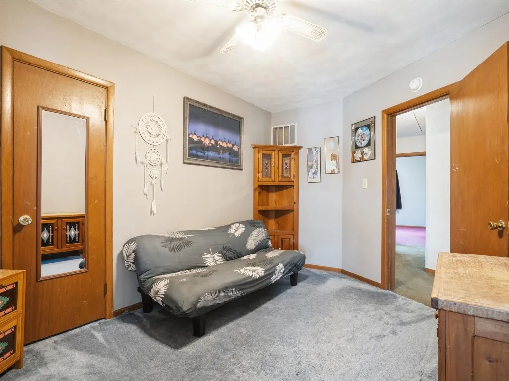 sitting room adjacent to the sun porch, second floor