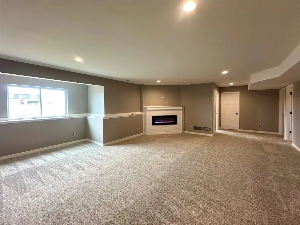 Lower Level with Electric Fireplace