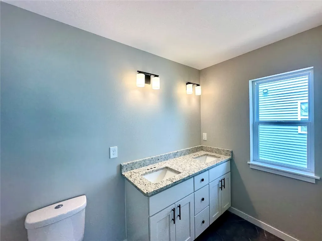Granite Counter Top in Bathrooms. Picture of Primary bath
