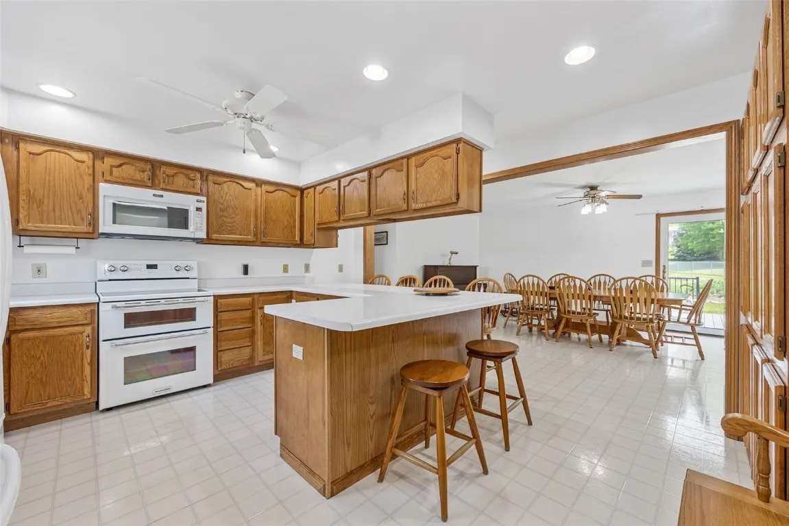 Kitchen with double ovens
