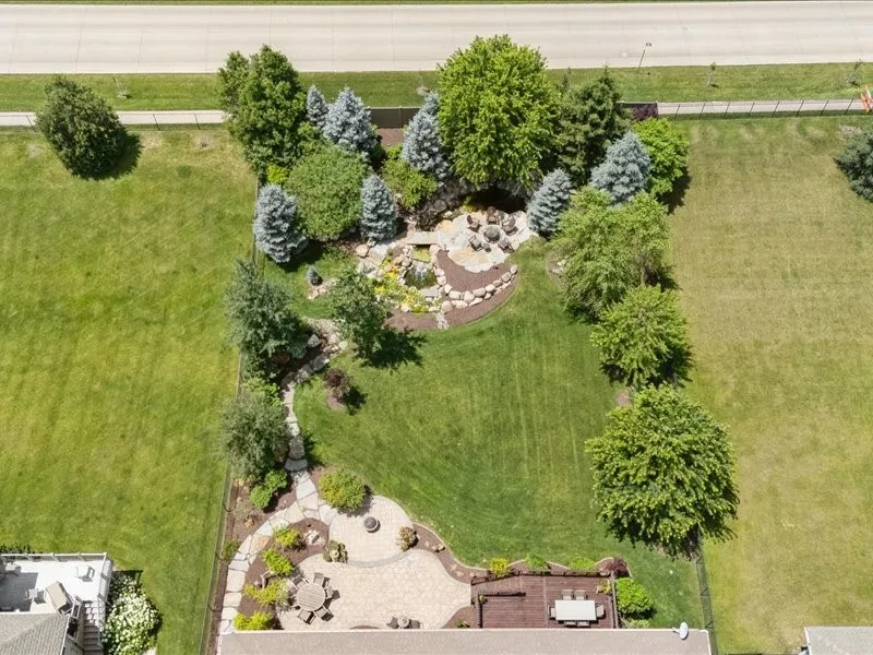 extensive landscaping