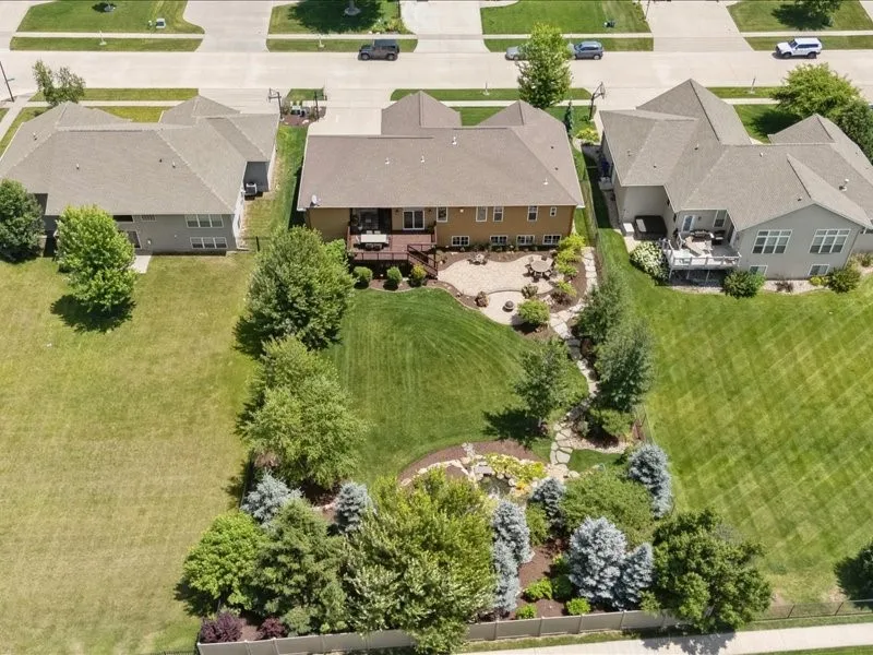 extensive landscaping