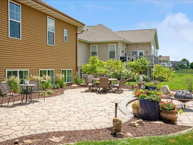 stamped concrete patio