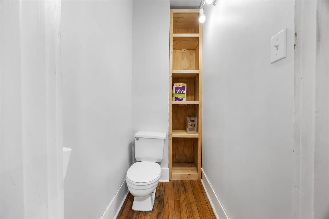 Partial half bathroom on main floor.