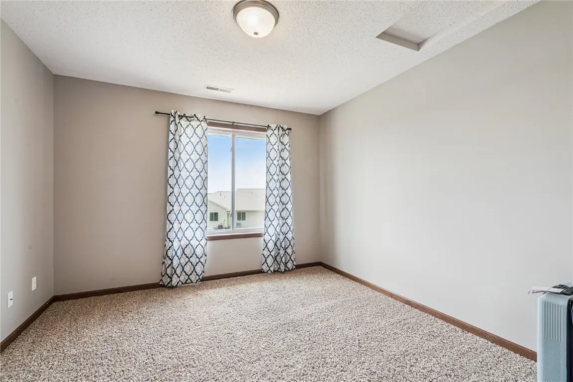The second bedroom is almost the same size as the master.