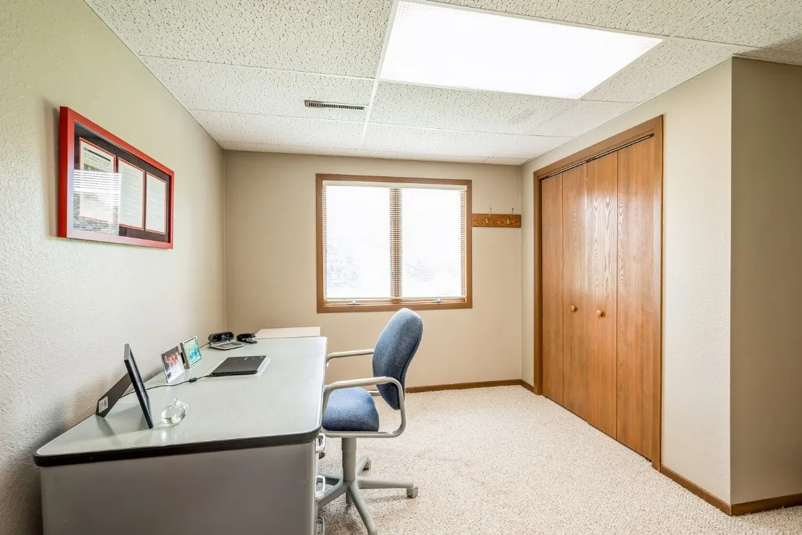 Lower Level Bedroom 4 currently used as an office