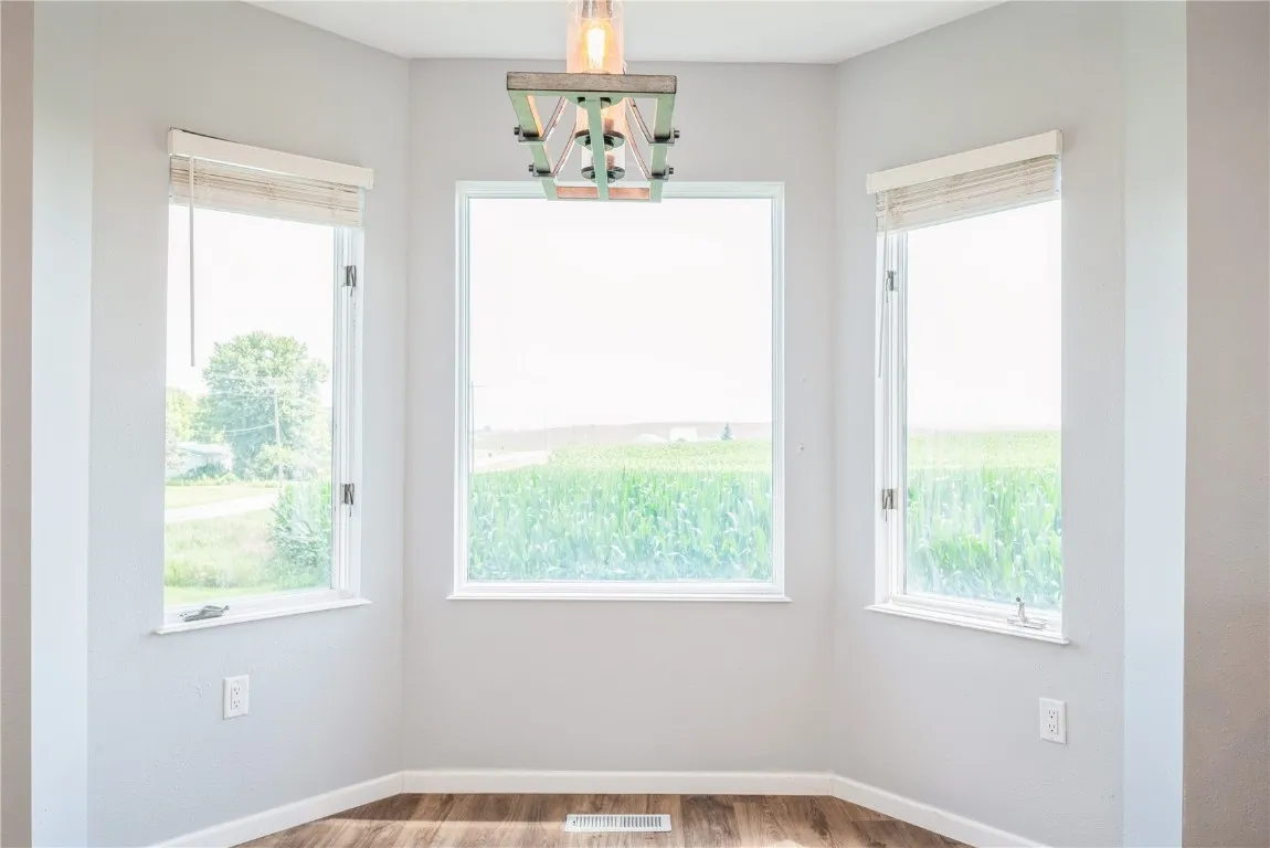 charator window in dining area