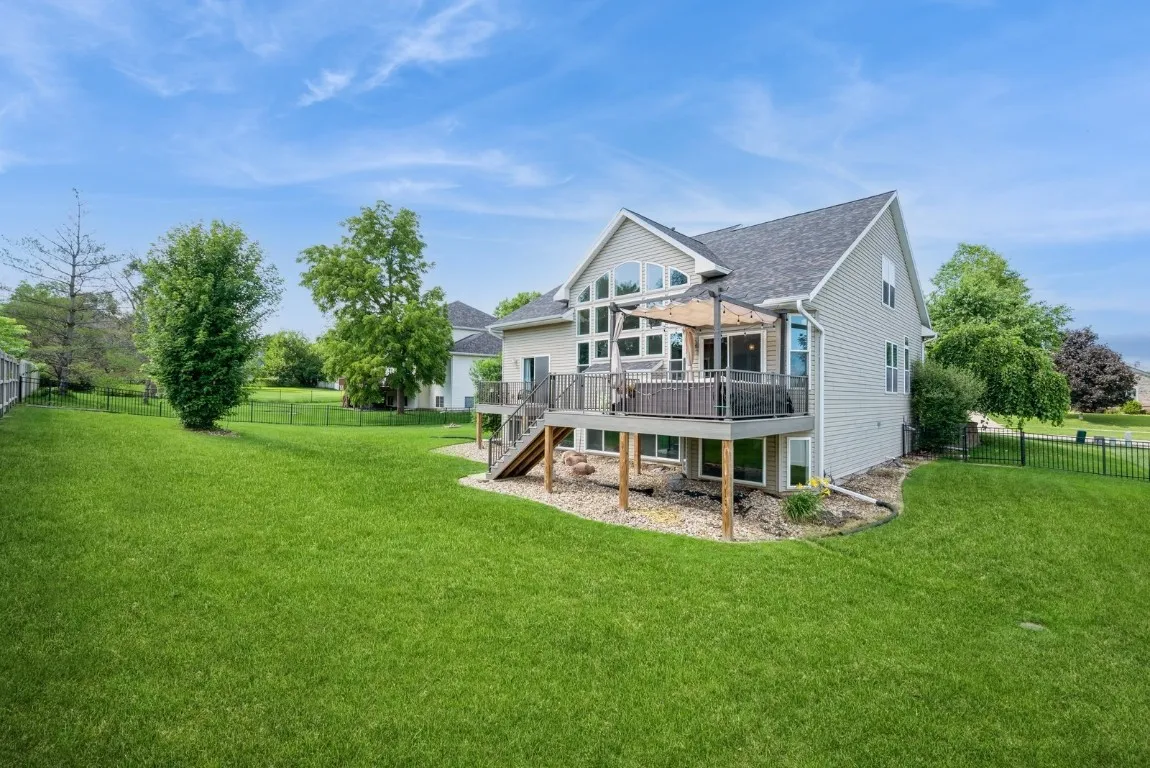Exterior Back and Fenced Yard