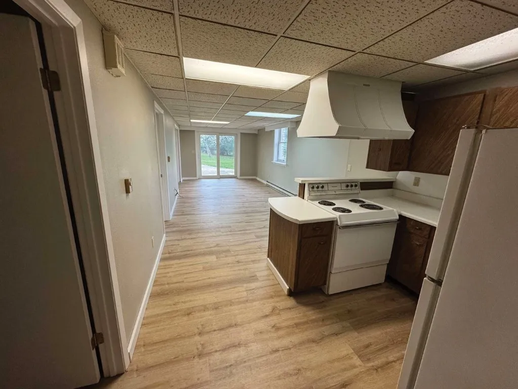 Downstairs Kitchen/Living Area with Walk Out