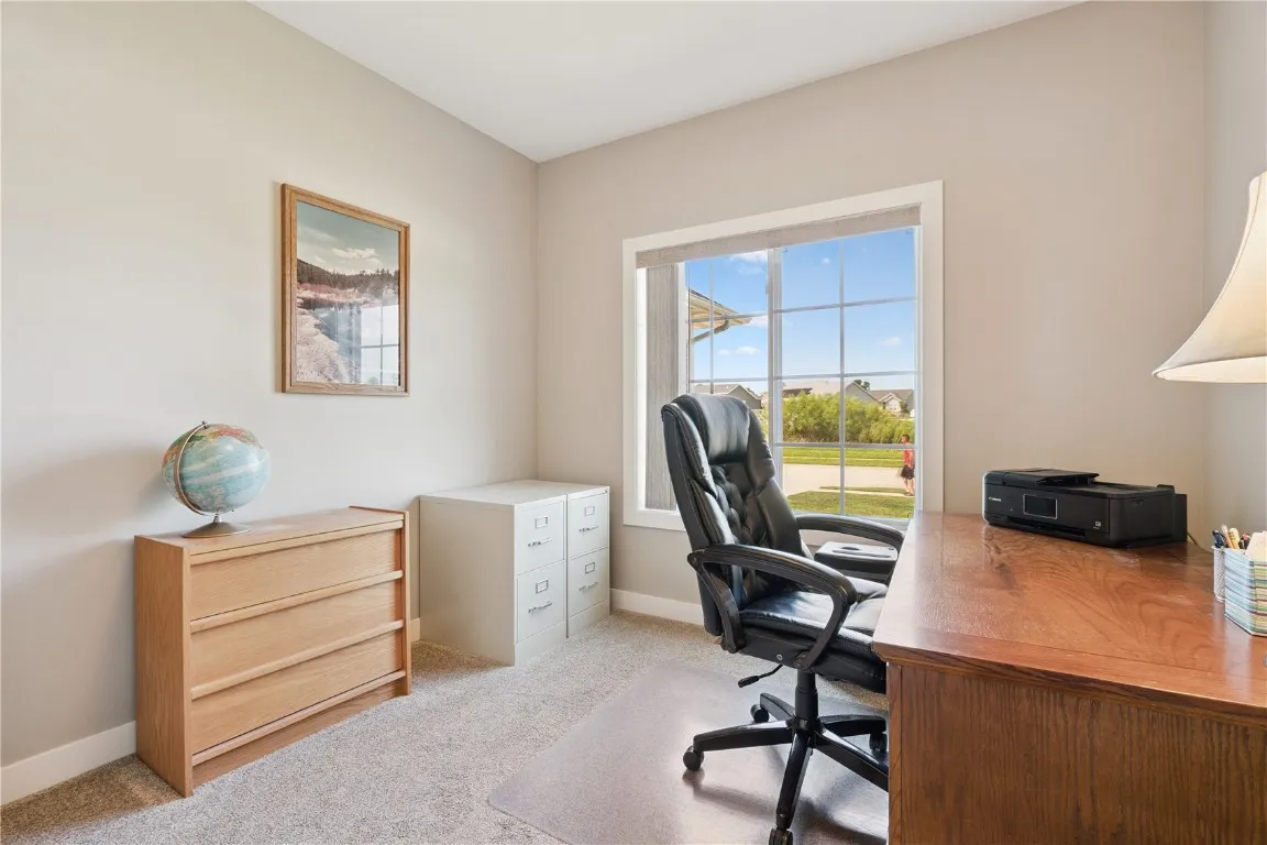 Bedroom #2 currently used as an office
