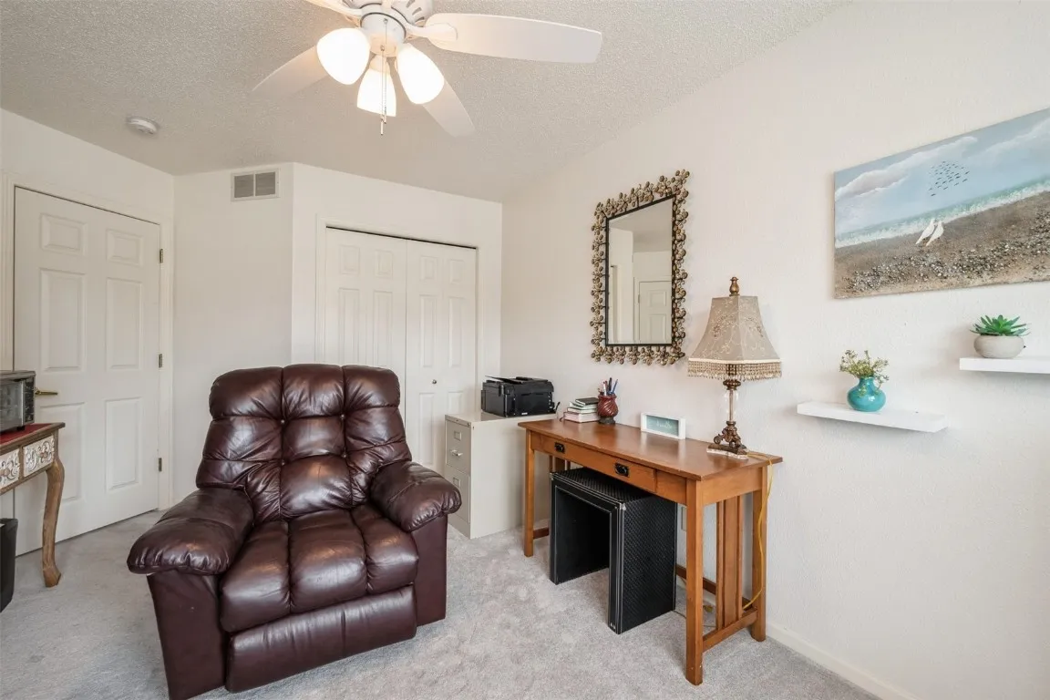 Bedroom being used as an office
