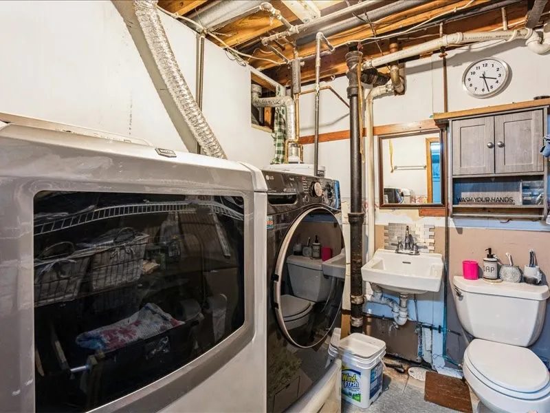 laundry/half bath - lower level