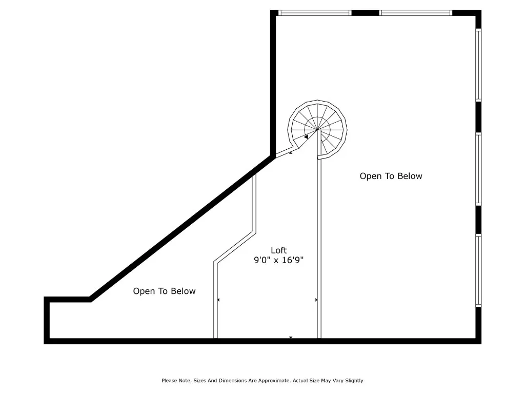 2nd floor (loft area) floorplan not included on CR Assessor site
