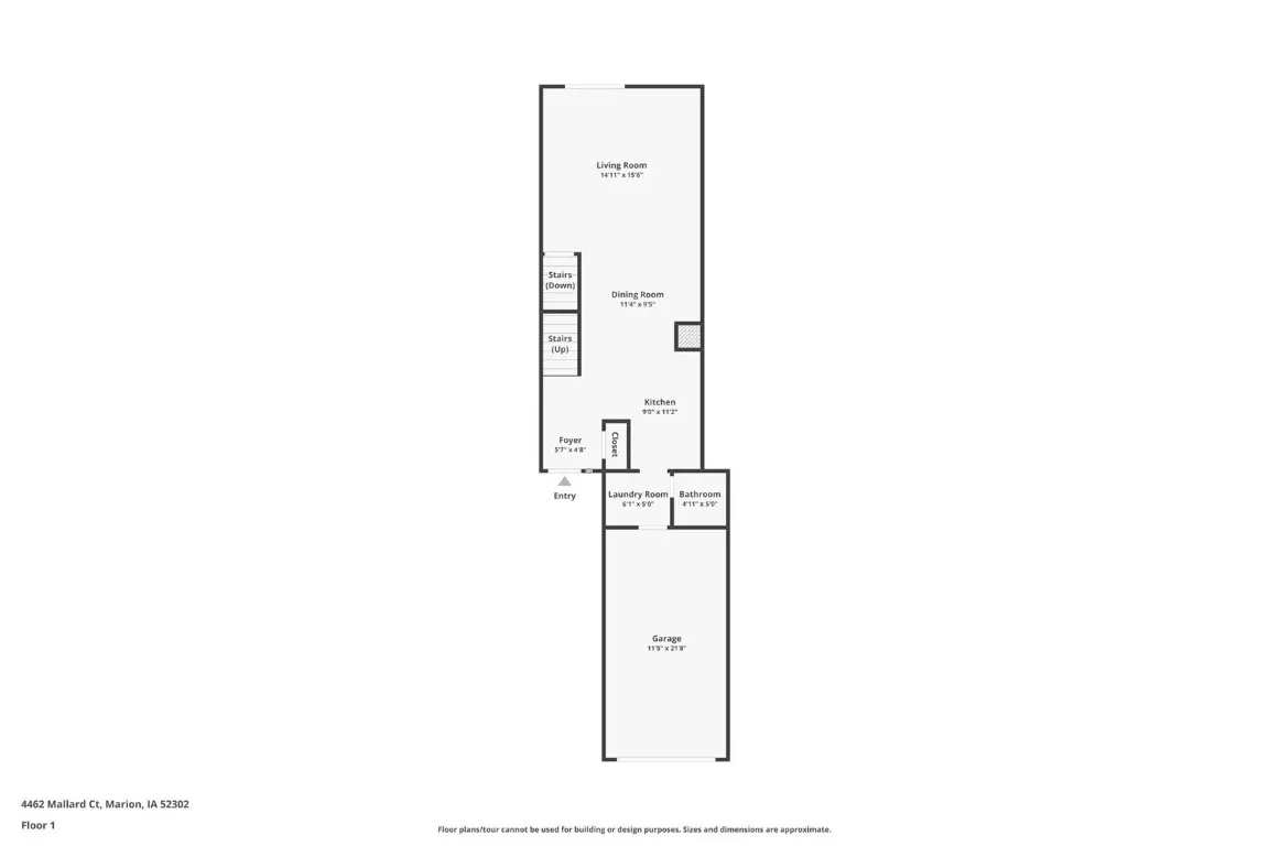 Floorplan: main level.