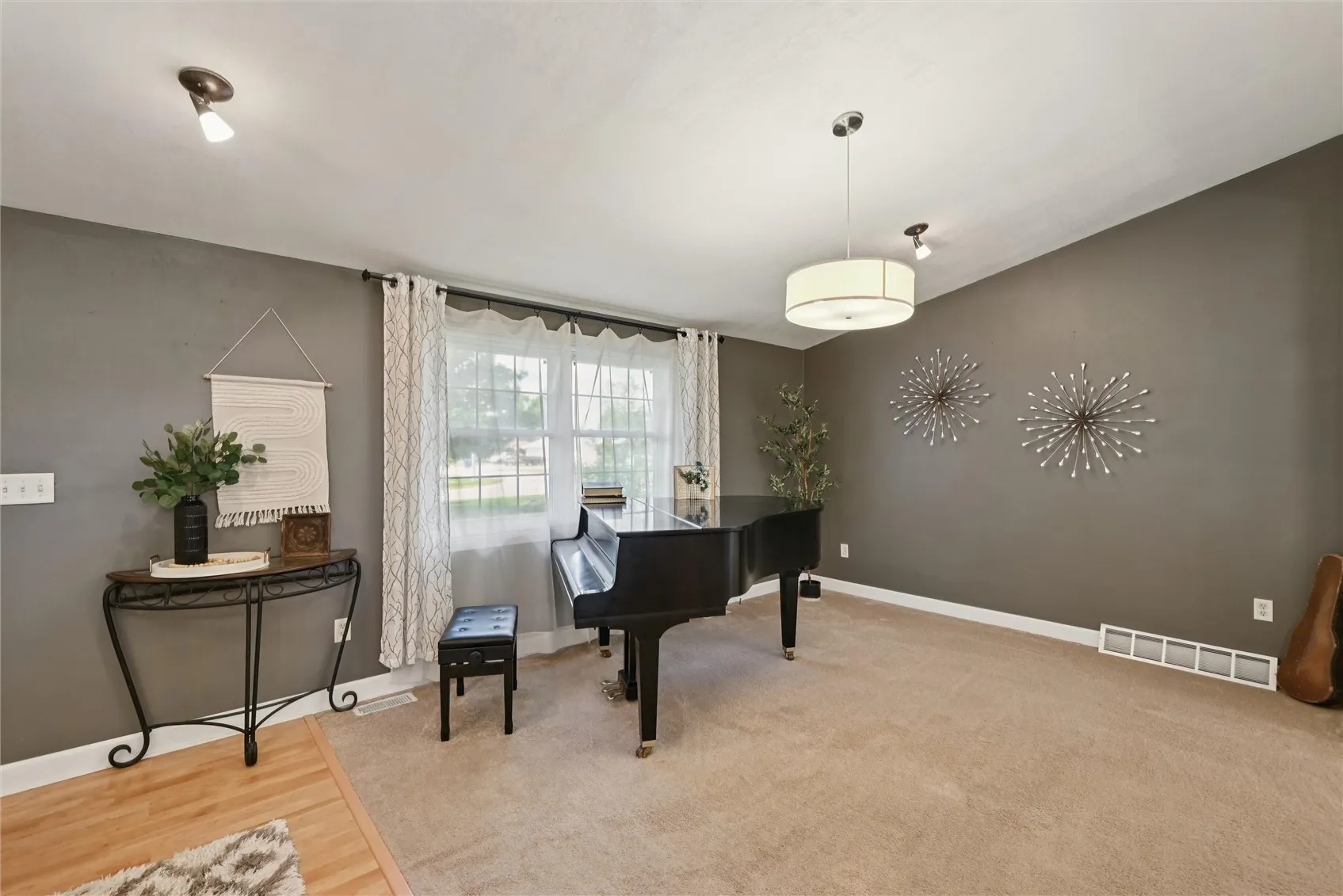 Living room & front picture window