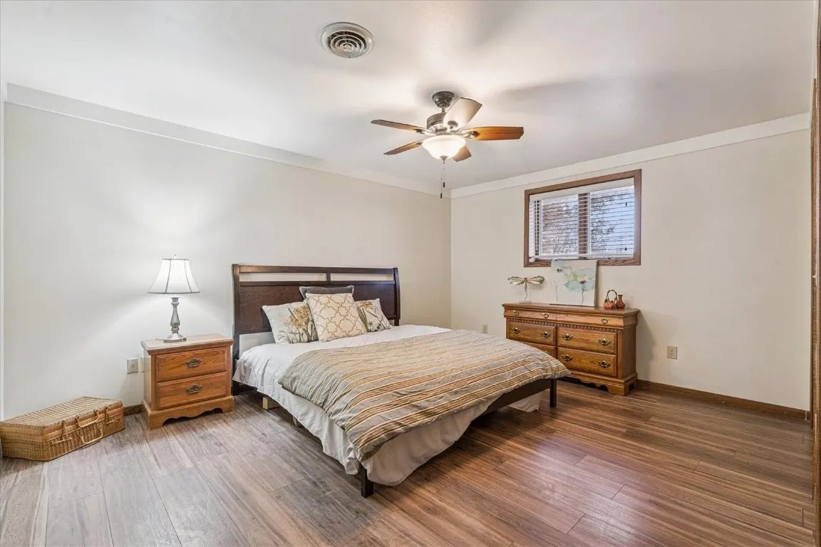 Primary Bedroom located at back of the home