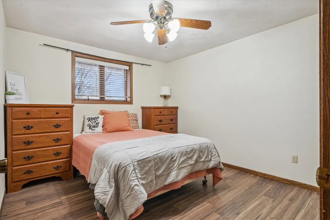 Bedroom located at back of the home