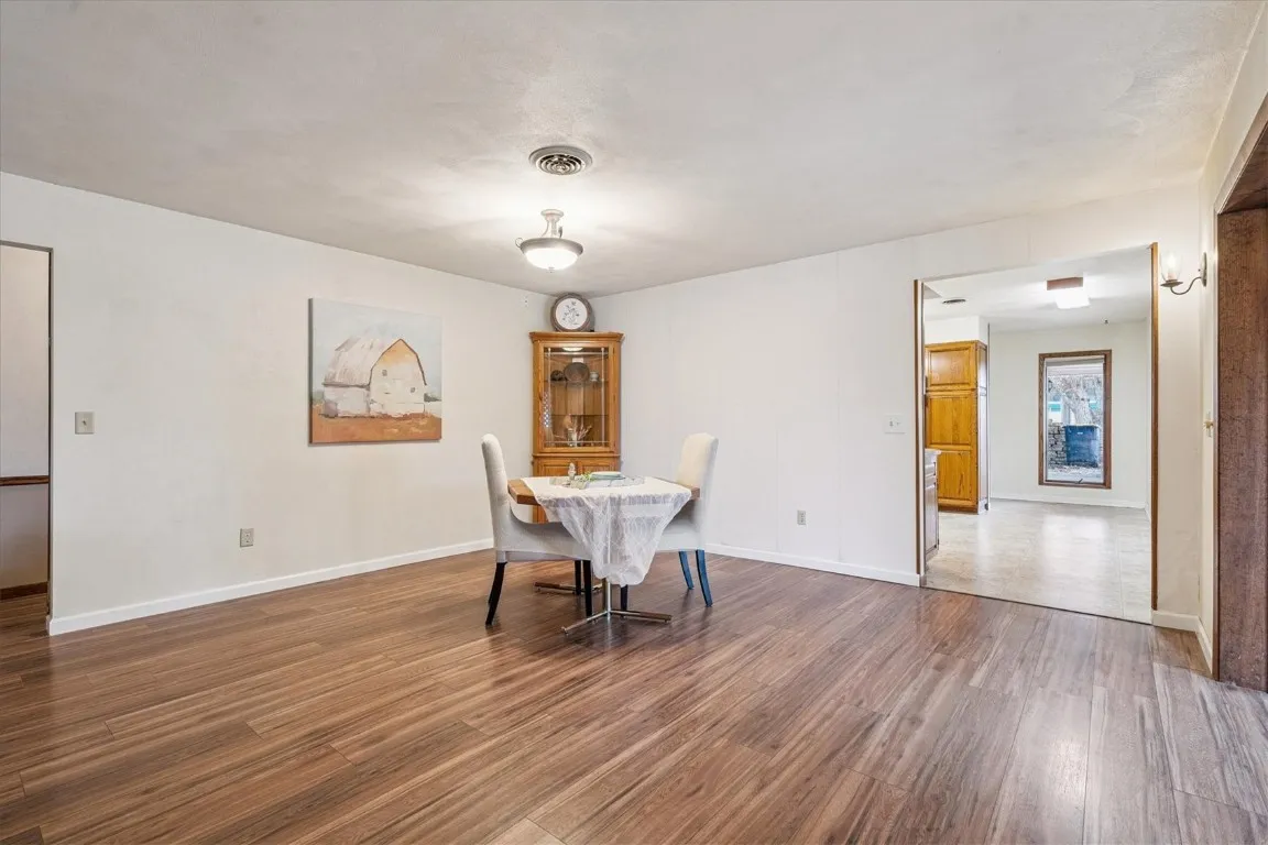 Dining room from living room perspective