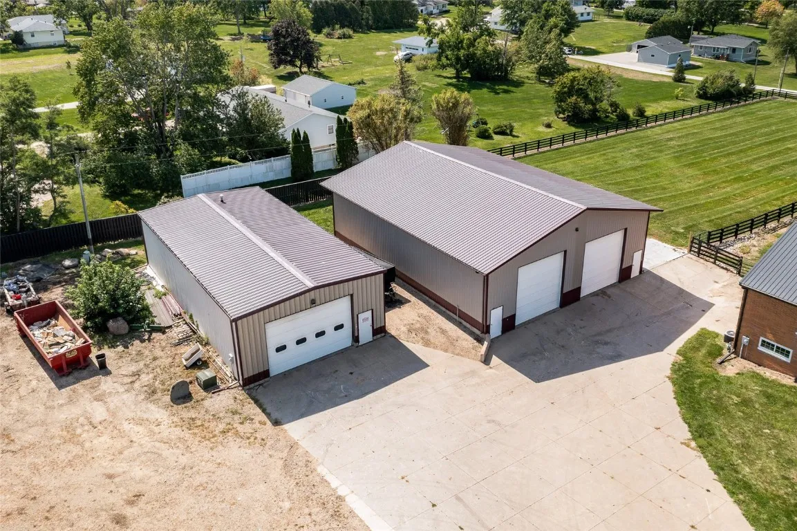 Numerous outbuildings