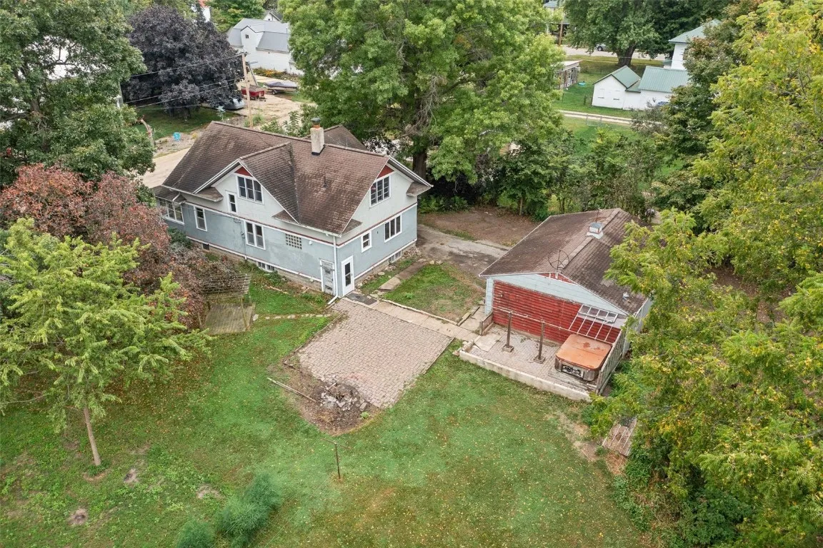Arial view back of house