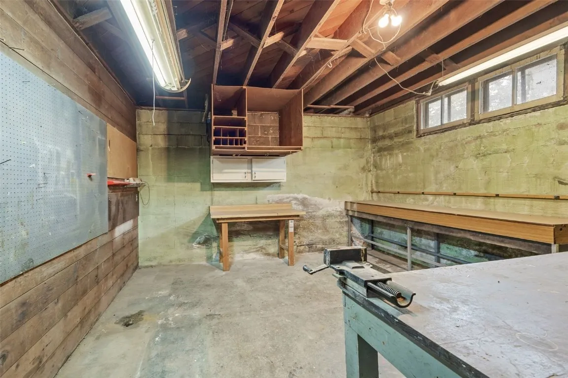 Basement work shop