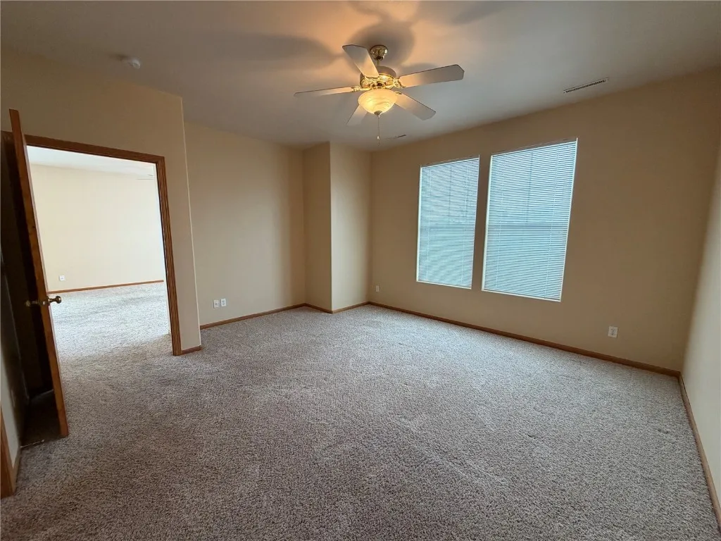 Main bedroom and entrance to living room