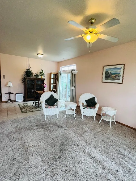 Living room and dining area when occupied