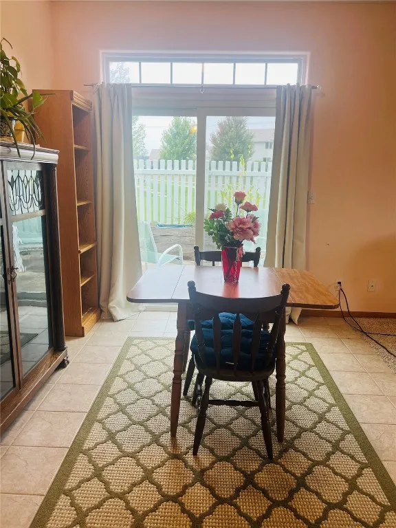 Dining area when ocupied