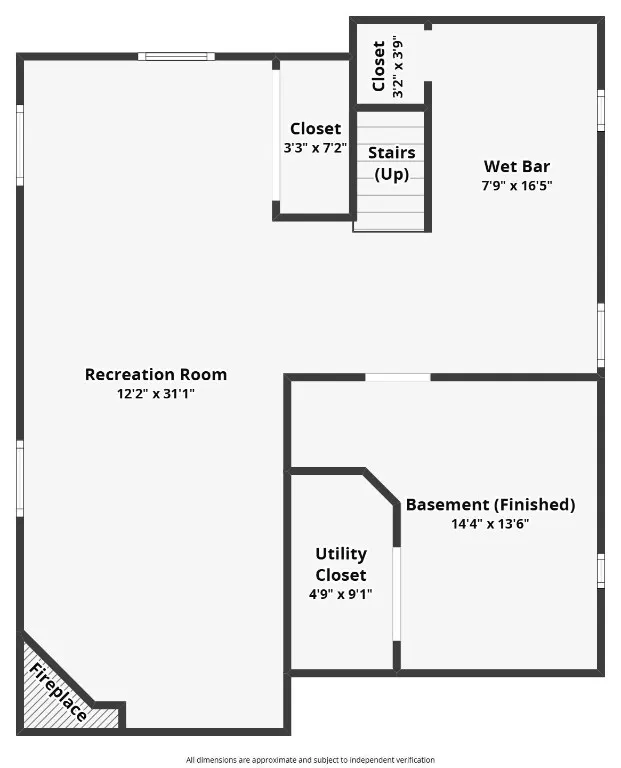 Floorplan: lower level