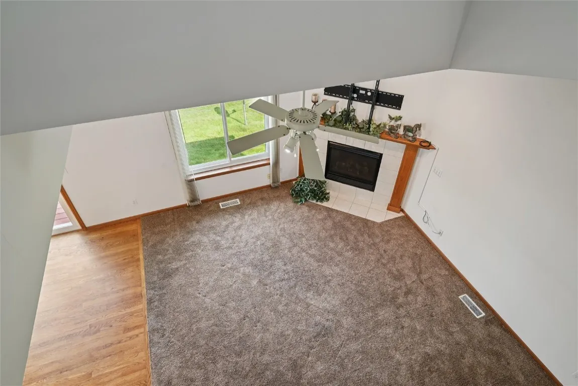 view from loft area