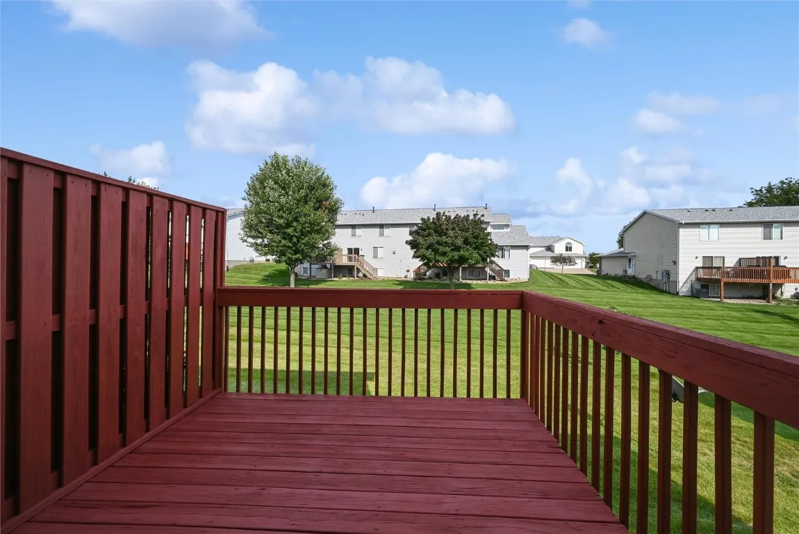 freshly painted deck