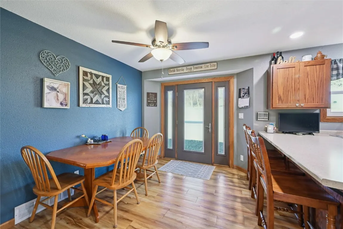 Dining area and door to the backyard