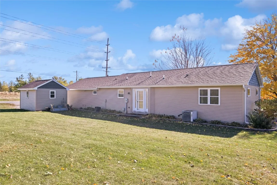 Backside of the home