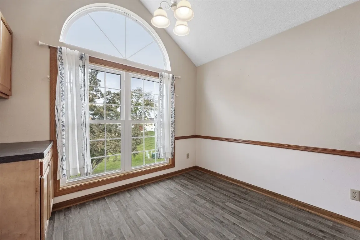 Eat in kitchen dining area.