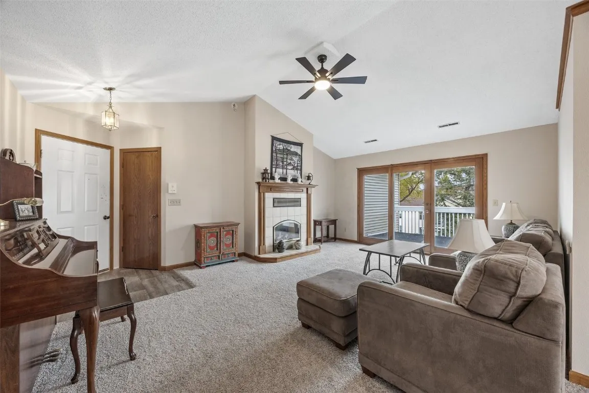 Living room view from hallway.