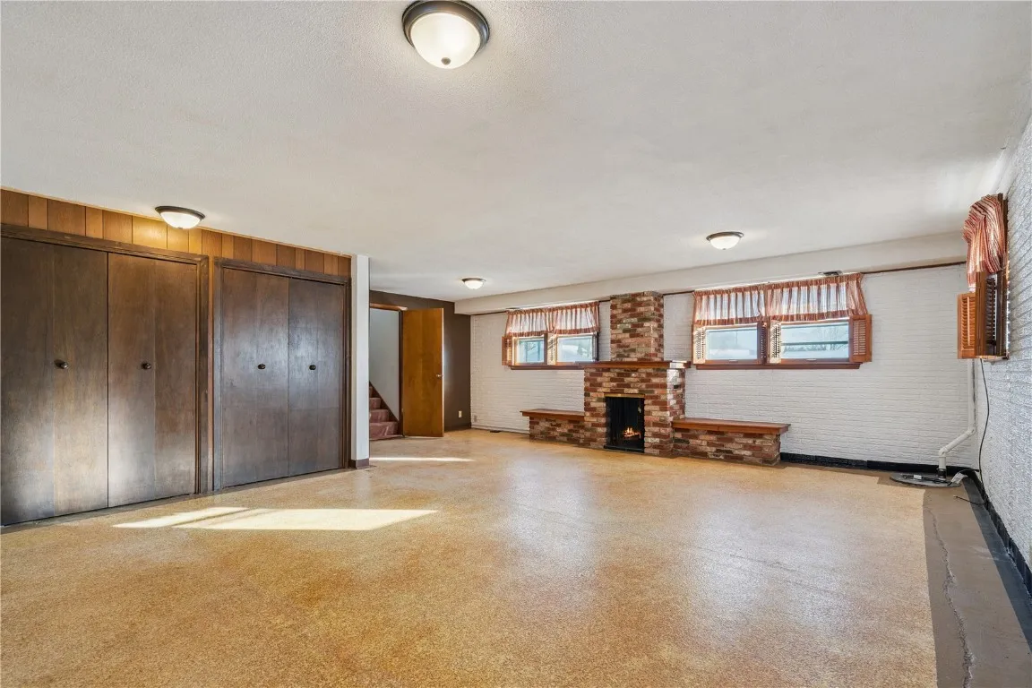 Lower-level family room.