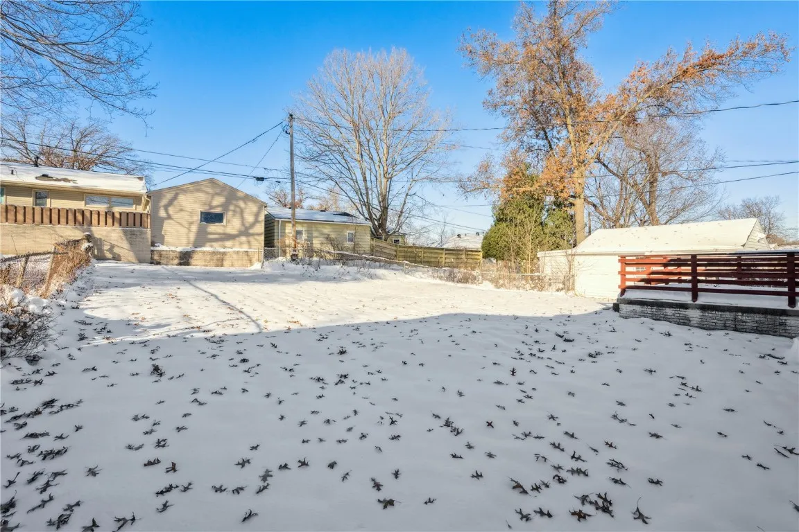 Back yard view of home.