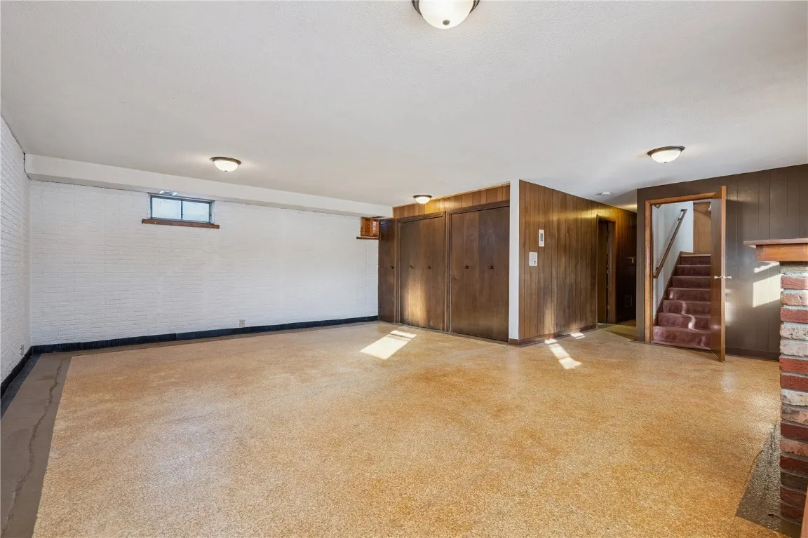 Lower-level family room.