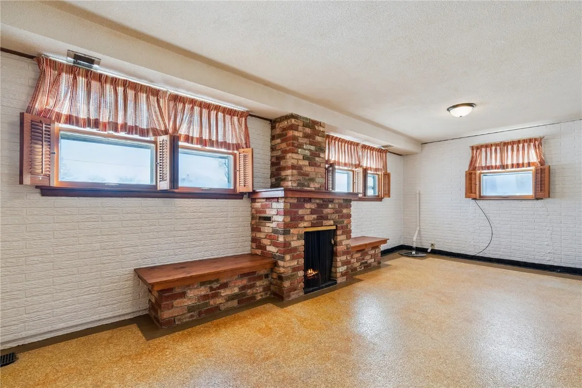 Lower-level family room.