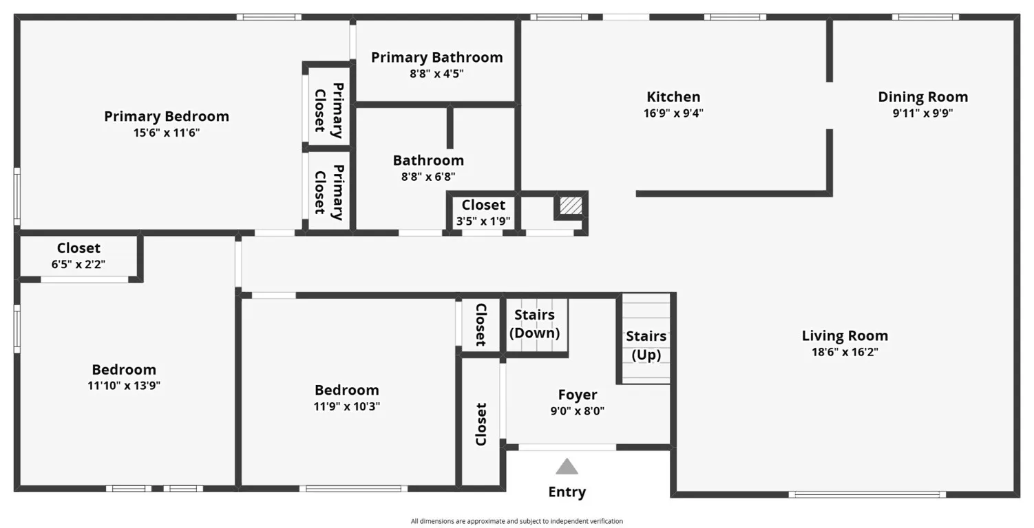 Upper-level floor plan.