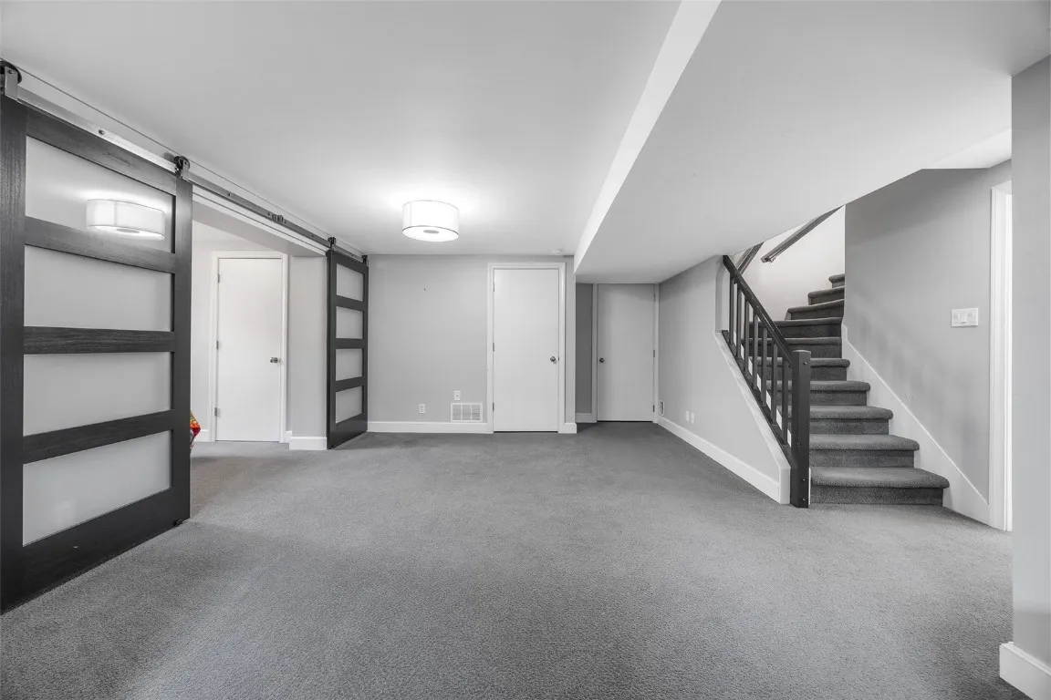 Finished lower level