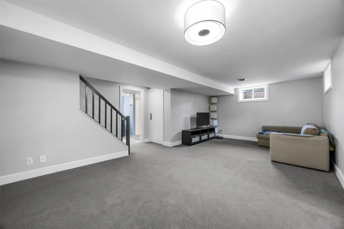 Finished lower level with great rec room area
