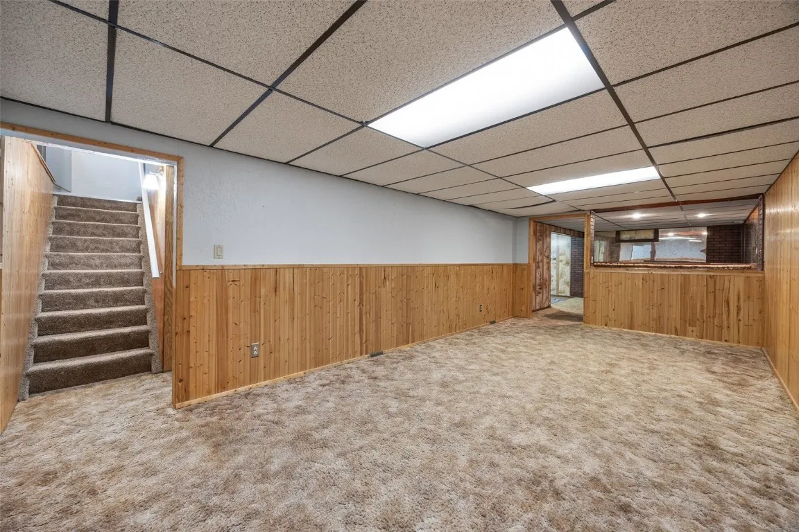Lower level with gobs of storage and other possibilities